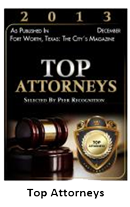 2013 | As Published In December For Women, Texas: The City's Magazine | Top Attorneys | Selected By Peer Recognition