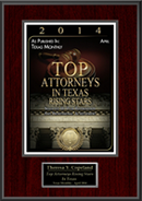 2014 | As Published In April Texas Monthly | Top attorneys In Texas Rising Stars | Theresa Y. Copeland